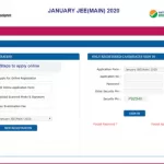 JEE Main Application form